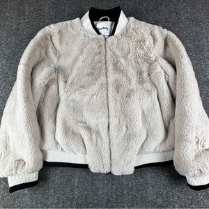 Ena Pelly Essential Faux Fur Bomber Jacket